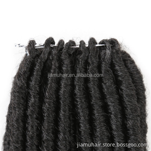Synthetic 20Inch Goddess Faux Locs With Curly Ends Crochet Braids Natural Synthetic Hair Extension Soul Goddess
